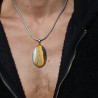jaspe bumblebee pendentif argent