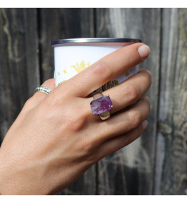 bague améthyste véritable