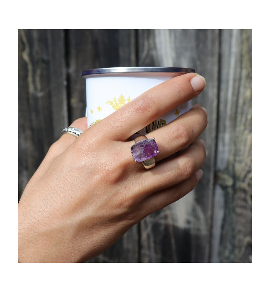 bague améthyste véritable