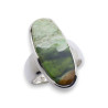 bague argent pierre verte