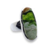 bague argent avec pierre calcédoine