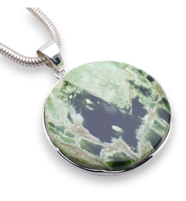 calcédoine chrome pendentif