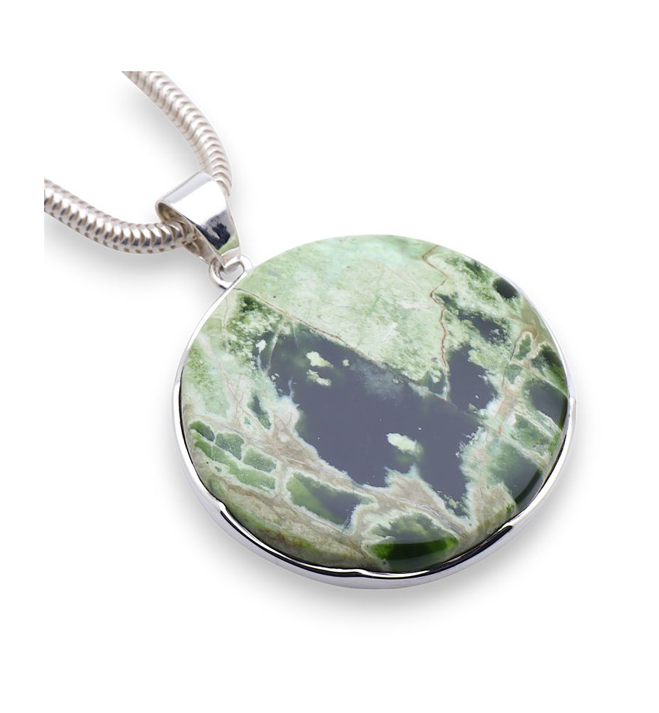 calcédoine chrome pendentif