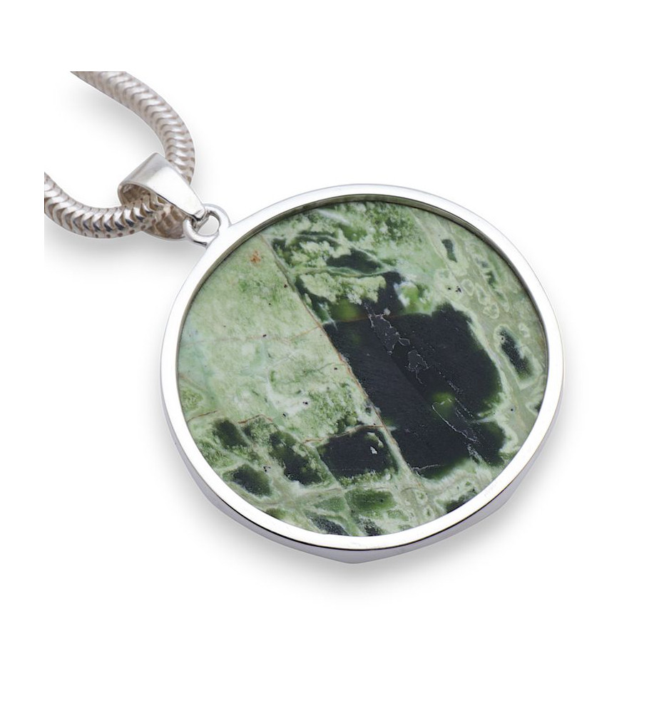 pendentif calcédoine chrome