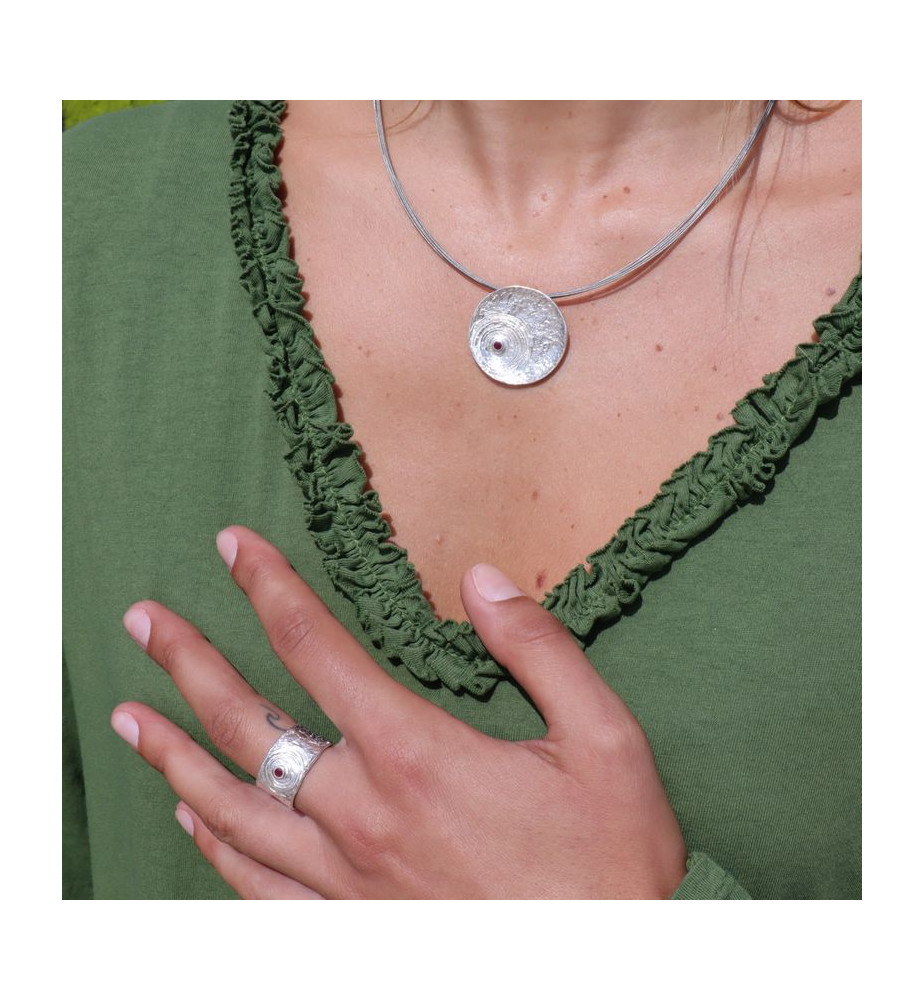 pendentif rubis femme