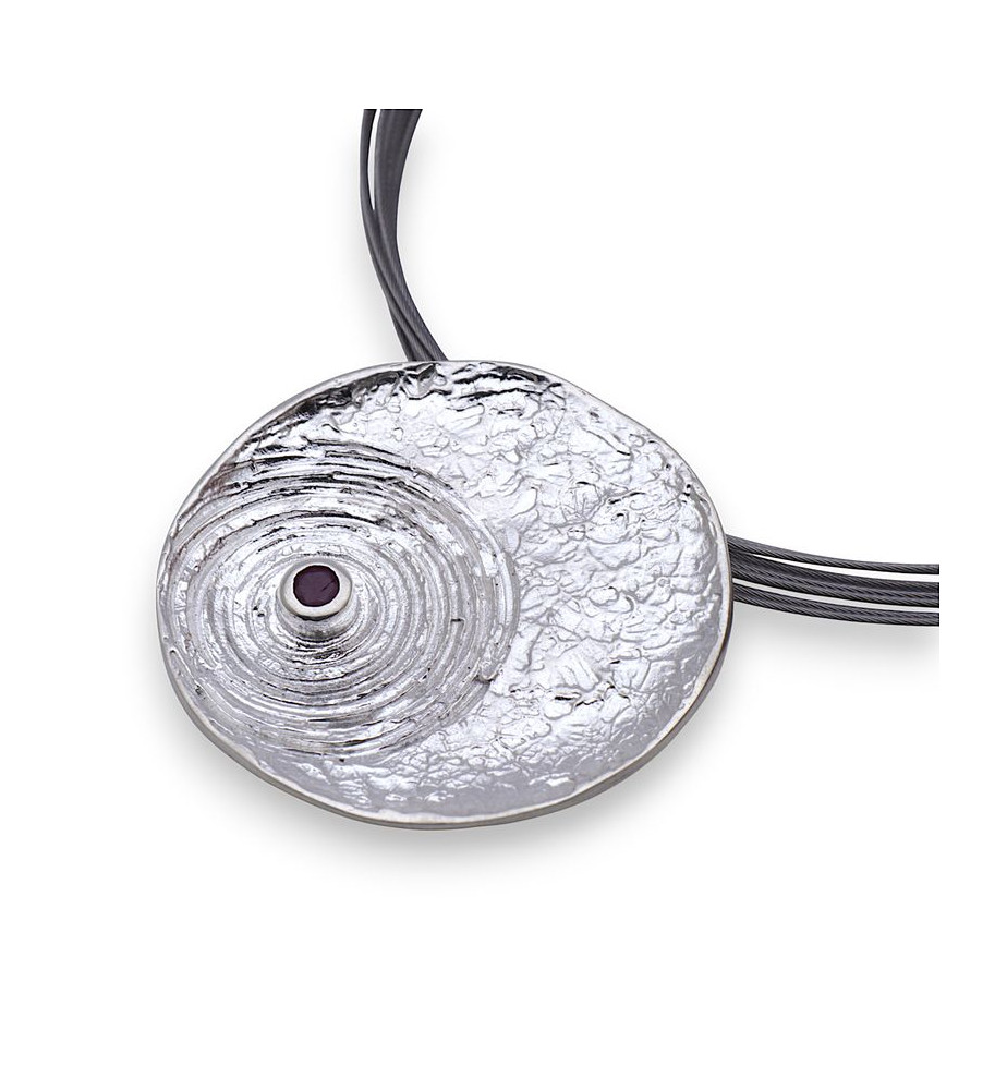 pendentif rubis argent createur