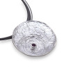 pendentif rubis argent original