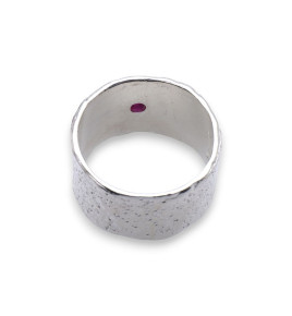 bague rubis argent femme