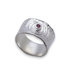 bague rubis argent de creation