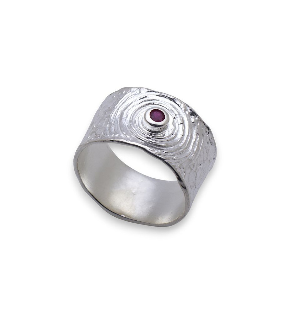 bague rubis argent de creation
