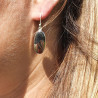 boucles d'oreille pyrite
