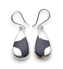 boucles d'oreilles pyrite