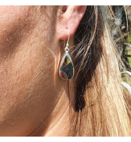 boucles d'oreilles pyrite
