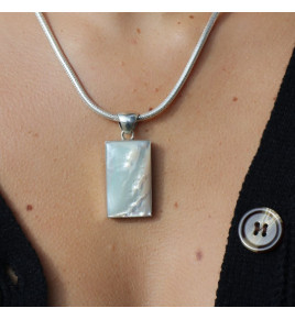 nacre blanche pendentif