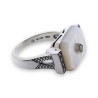 bague argent nacre