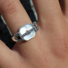 bague argent nacre originale