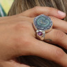 bague améthyste argent