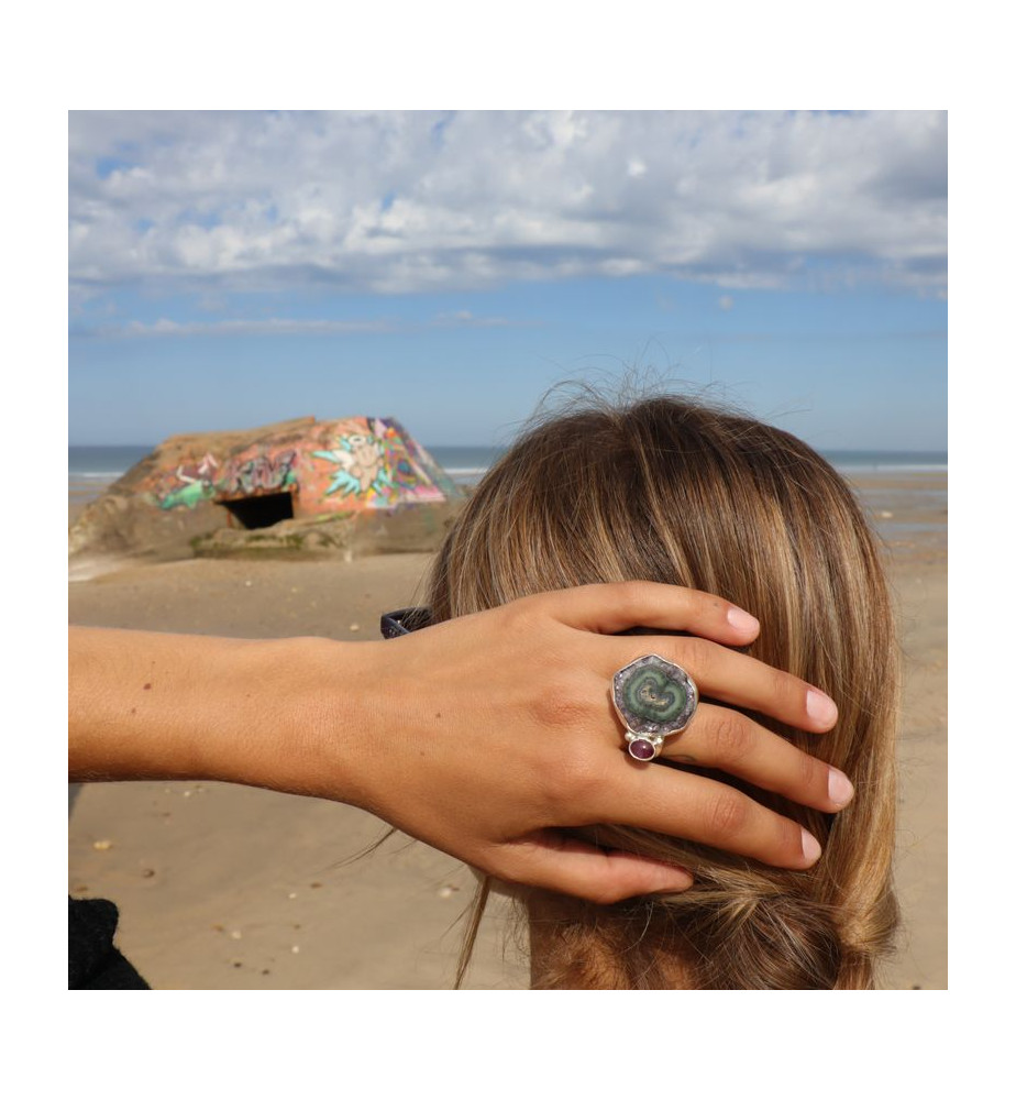 bague argent améthyste de créateur