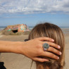 bague argent améthyste de créateur