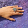 bague créateur argent améthyste