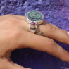 bague argent améthyste stalactite