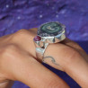 bague améthyste moderne