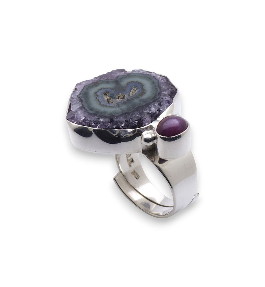 améthyste bague femme