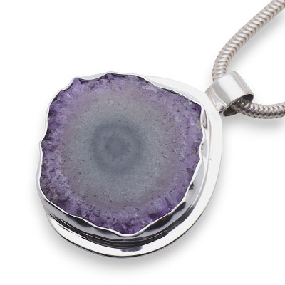 Pendentif Argent Améthyste Rondes Ref. 10684