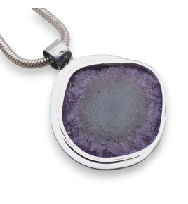 pendentif améthyste stalactite