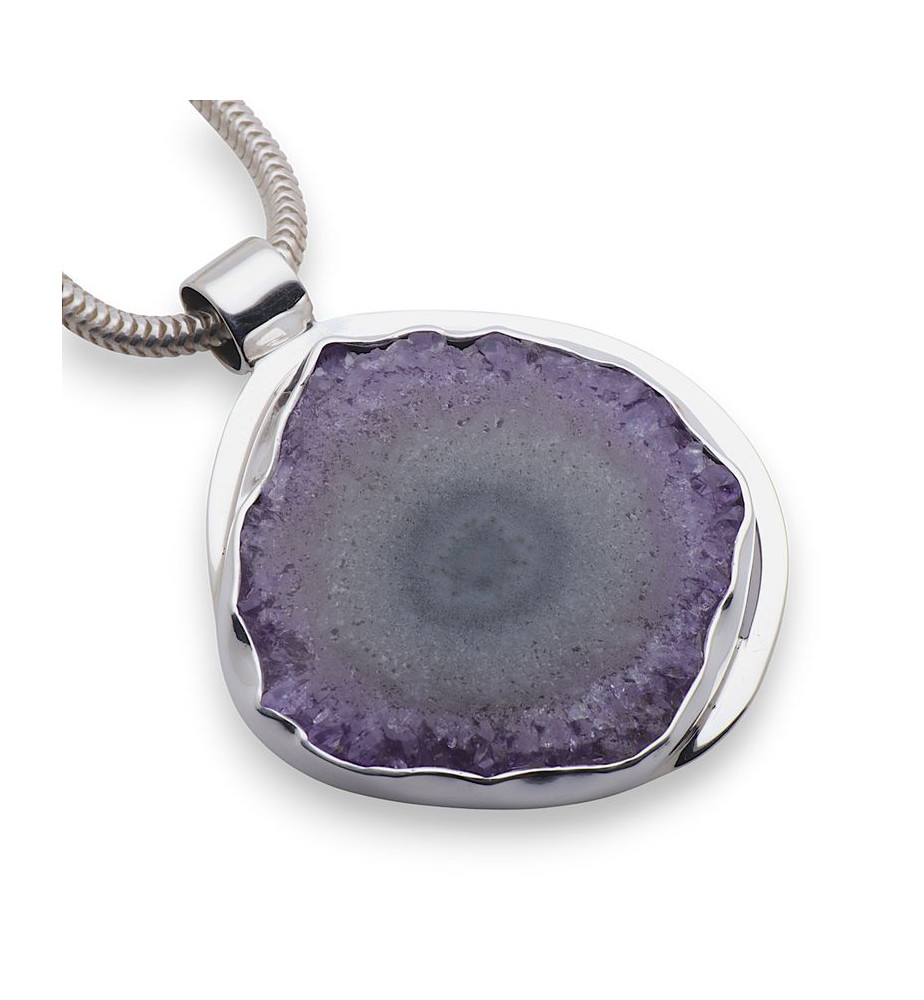 pendentif améthyste naturelle