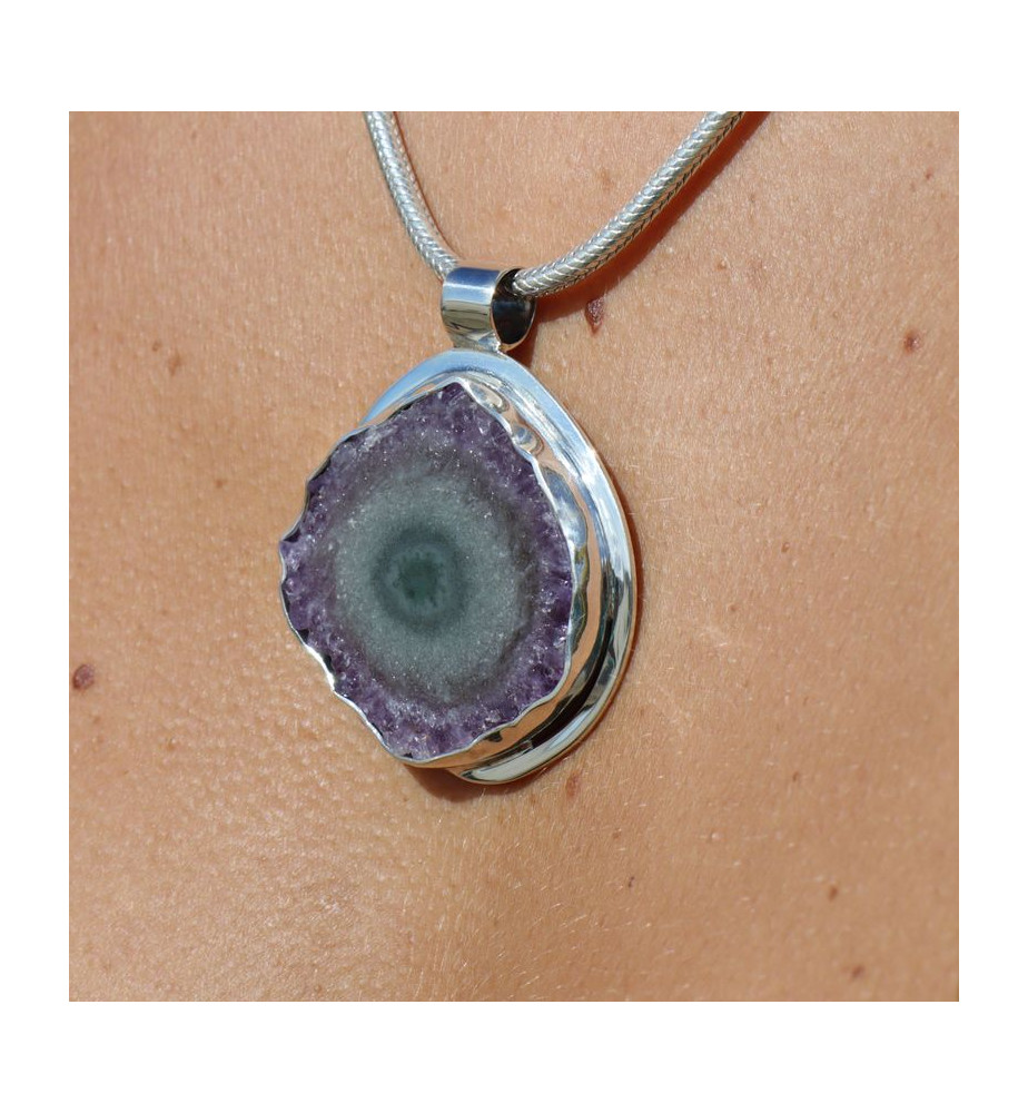 pendentif améthyste femme