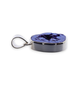 pendentif azurite bleue