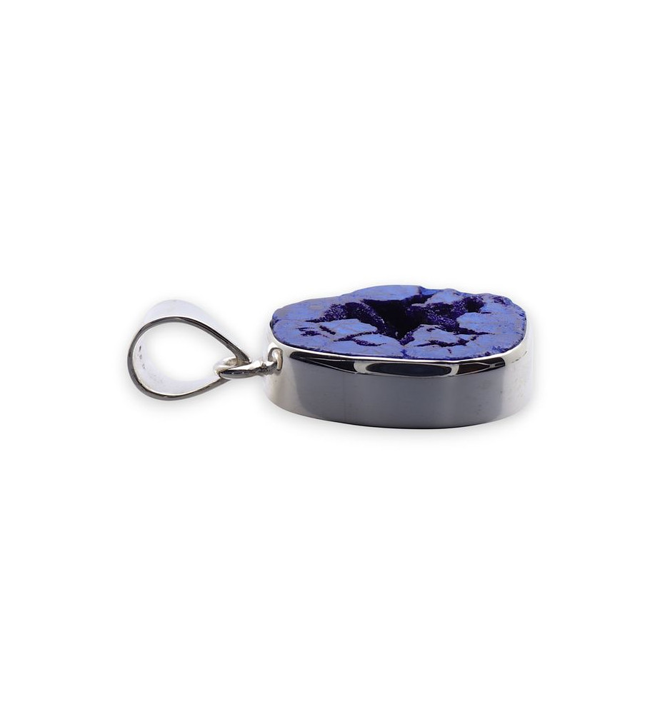 pendentif azurite bleue