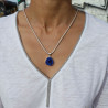 pendentif azurite bleue femme