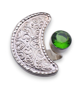 Bague croissant de lune en...