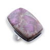 bague argent avec pierre rose