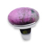 bague argent pierre rose