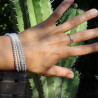 femme grenat bague argent