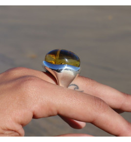 bague ambre femme originale