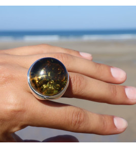bague ambre femme