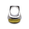 ambre bague argent