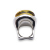 grosse bague ambre ronde