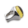bague ambre vert haut de gamme