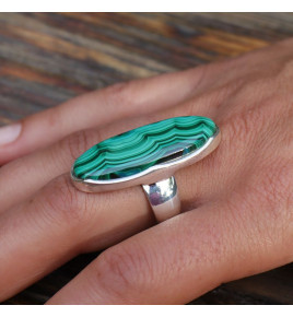 bague malachite
