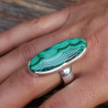 bagues malachite pierre