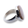 bague argent agate crazy lace femme