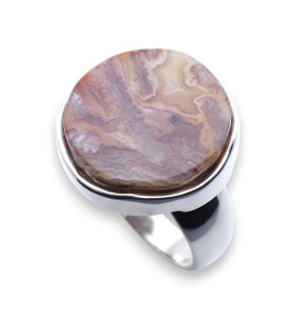 bague argent agate crazy lace