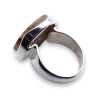bague agate dentelle folle argent