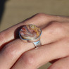agate dentelle folle bague