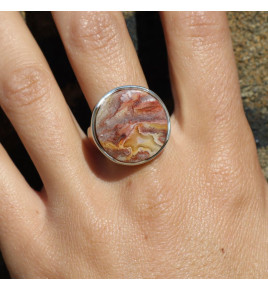 bague agate crazy lace